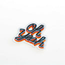 oh yeah iron on patch embroidered applique sewing label patches clothes stickerZ