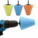Wheel Hub Polish Buffing Shank Polishing Sponge Cone Metal Foam Pad Car Home 6mm