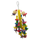 Colorful Parrot Macaw Cage Chew Hanging Toys Pet Bird Conure Swing Scratcher