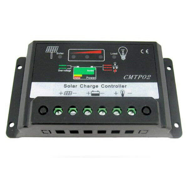 15A PWM Solar Panel Battery Regulator Charge Controller 12V 24V Auto Switch J9H6