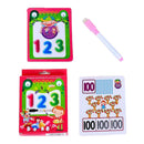 Number &Math Flashcards Preschool Education w/Wipe-clean Pen for Parents