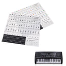 Keyboard Piano Black Removable Piano and Keyboard Stickers for 49 61 76 88  JR
