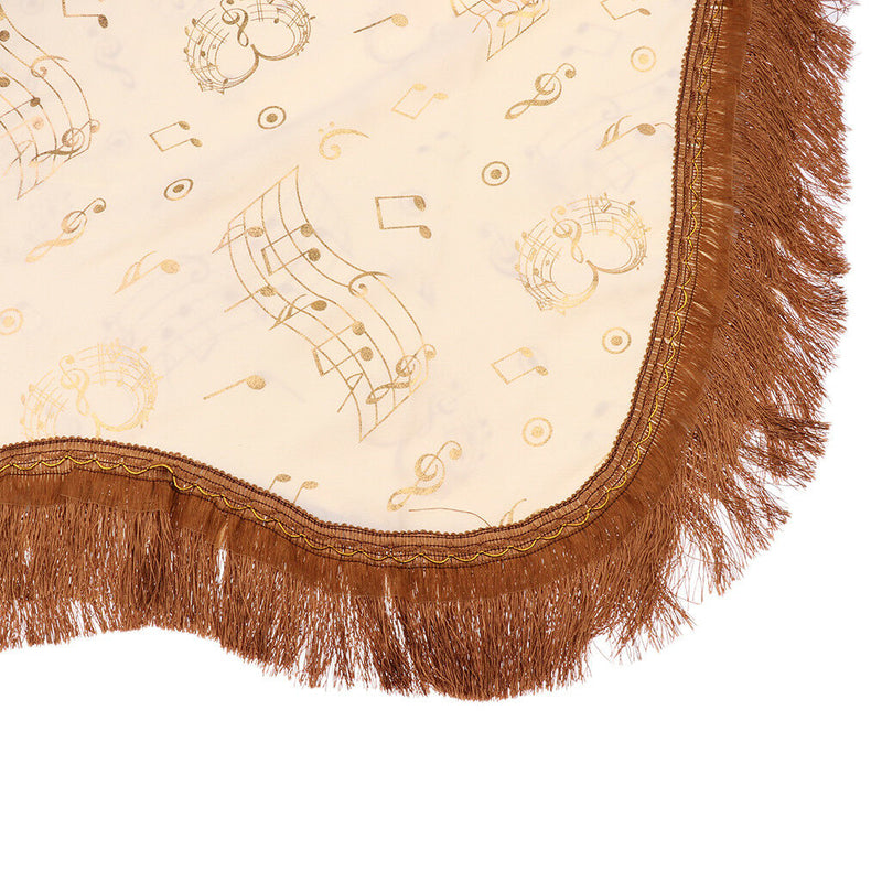 Yellow Piano Half Cover Cloth+Piano Stool Chair Bench Cover for Pianist Gift