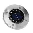 12 LED Solar Buried Light Path Waterproof Underground Lamp(1pc/Warm White)