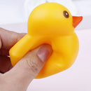 5Pcs/pack cute 7*6cm colorful rubber float squeaky sound duck baby bath toys JR