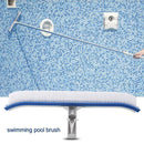 18" Swimming Pool Cleaning Brush Heavy Duty Pool Brush Head  Strong Aluminium