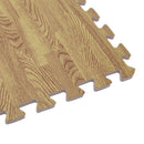9PCS Kid Safety Play Rug Wood grain EVA Foam Floor Puzzle Pad Work Gym, Lig