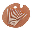 12pcs/set Nylon Hair Paint Brush Set Artist Watercolor Acrylic Oil Painting