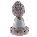 Ceramic Little Monk Statue Smoke Incense Burner Holder Buddhism Style