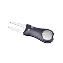 Folded Golf Repair Pitch Divot Repair Switchblade Tools Golf Ball Marker Kit  Gw