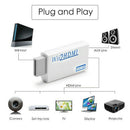 Mini Wii to HDMI Wii 2 HDMI Full HD Portable Converter Adapter 3.5mm Audio Out^