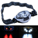 6 LED Waterproof Headlight Headlamp Head lamp - 3 modi, 3 X AAA batteries
