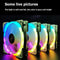 PC ARGB Cooling Fan 12V RGB 6 Pin 120mm Quiet Wireless Computer Case Cooler