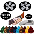 Guitar Picks Mixed Pack Picks with 10 Finger Protector for Acoustic Guitar