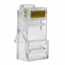 10pcs RJ45 CAT5 CAT5E CAT6 Metal Cable Modular Plug Connector 8P8 Dlqq Netw R5A4