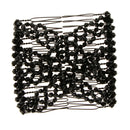 Magic Hair Combs Black Beads Double Hair Clips Stretchy Hair Accessories