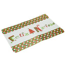 12Pcs/Set Christmas Tableware Placemats Coaster Xmas Party Supplies (Letter