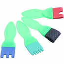 Children's set of painting tools to learn how to make crafts, includes spon