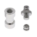 3 in 1 1/4" 3/8" Screw 3/8" Spigot Stud Convert Adapter Kit for DSLR Tripod