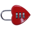 Heart Shaped Luggage Resettable Combination Padlock M1R4