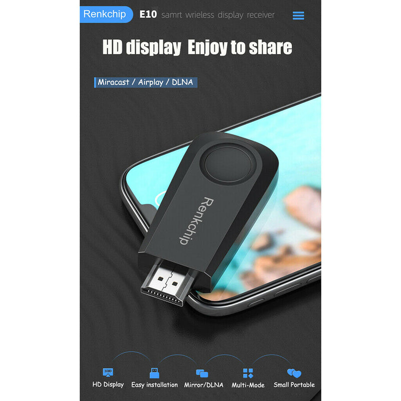 Wireless HDMI Display Receiver Adapter, HD WiFi Streaming Video Receiver for PC