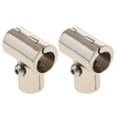 2pcs Heavy Duty Boat Hand Rail Fittings 90 Degree Tee Fittings Rail Connector