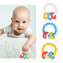 Baby Teething Toys BPA Free Children's Silicone Teething  Bracelet White