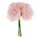 Handmade Wedding Bouquet Peony Silk Floral Bridal Hydrangea Decor Light Pink