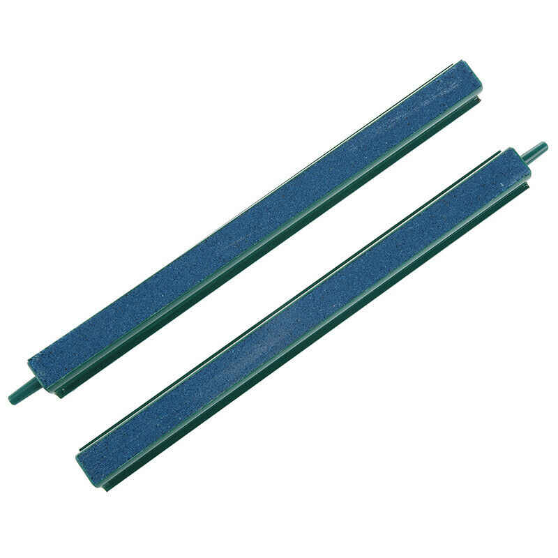 2 Pcs Fish Tank Air Bubble Aeration Bar 8" Green Blue C1J2