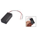 Black Plastic Storage Pair SBH-9V Batteries Switch Battery Holder Case Box