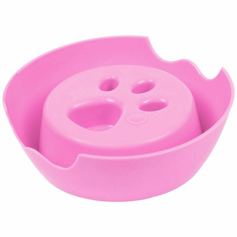 Pet Dog Cat Slow Feeder Water Bowl Puppy Anti Slip Choke Gulp Feed Bloat Di