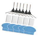 6pcs Side Brushes & 5pcs Filter 5pcs Mop