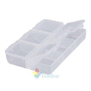 Braille 6 Compartment Pill Vitamin Box Medicine Storage Organizer Container Case