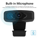 1080P Full HD Webcam Built-in Microphone USB Driver Free Clip Web Camera For PC