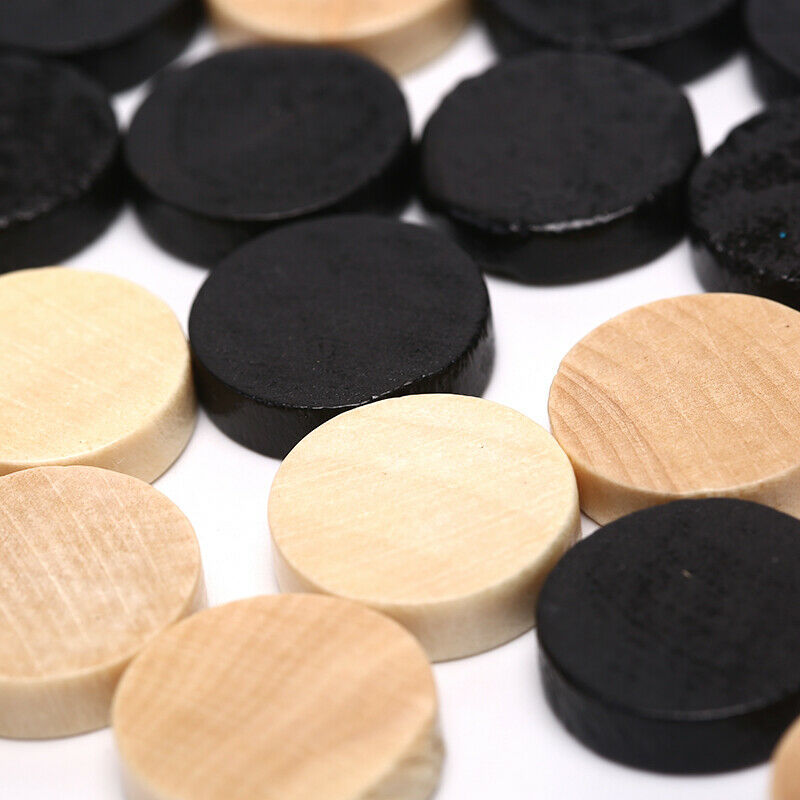 30Pcs Checkers Chess Piece for Kids Board Game Learning Camping With 2pcs DiceME