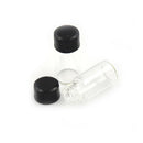 5Pcs 3ml Small Cute Glass Vials Bottles Clear Containers With Screw Cap  Z