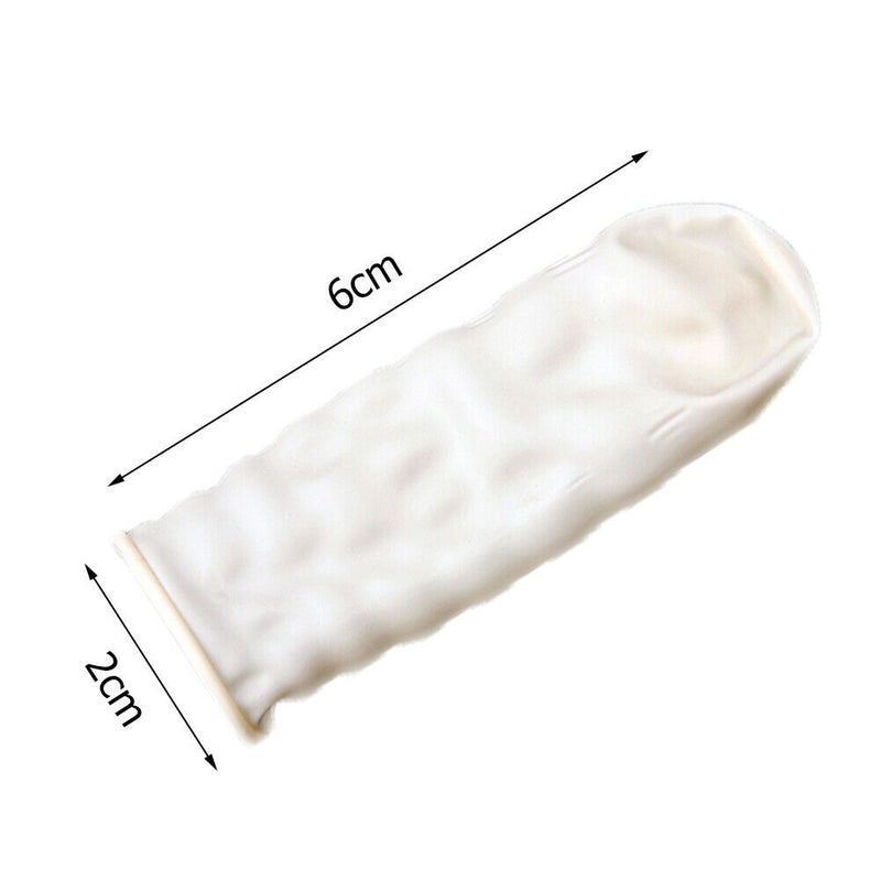 10pcs/set Disposable Finger Cots Nail Fingertips Protective Latex Gloves A