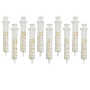 10PCS 10ml Glass Syringe Injector Lab Sampler Diameter Caliber Precision