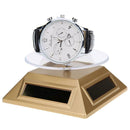 Solar Showcase 360 Turntable Rotating Jewelry Watch Ring Display Stand 037