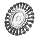 Lawn Mower Grass Trimmer Head Twist Knot Brush Steel Wire Wheel Brush Disc
