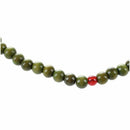 Olive Green Sandalwood Beads Buddha Buddhist Mala Stretch Necklace Rosary 2