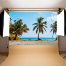 Beach Coconut Trees Photoshoot Background Cloth Backdrop Photography Props