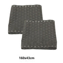 2-pack 160x43cm Tessforest Cloth for Fishing Leisure Recliner Folding Chairs