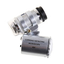 60x Handheld Mini Pocket Microscope Loupe Jeweler Magnifier LED Light Trend A