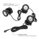 Solar Powered Super Bright 3 Submersible Lamps 18 Leds Projector Light Gard