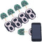 1x 10W Qi fast charging wireless charger PCBA circuit board with dual 2 coils %o