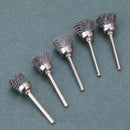 10 Pcs Stainless Steel Wire Polishing Brush Drum Set For Rotary Tool