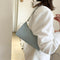 Fashion Pure Women Handbag Leather Female Small Shoulder Tote Bag (Blue)