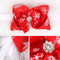 Christmas Baby Girls Toddler Bow Feather Headband Snow Flower Girl Hair Headwear