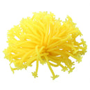 Aquarium Fish Tank Silicone Artificial Sea Plant Anemone Ornament Yellow J1E8